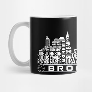 Brooklyn Basketball Team All Time Legends, Brooklyn City Skyline Mug